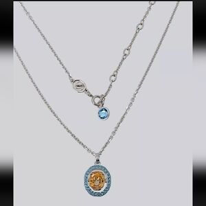 NWB 100% Authentic Swarovski Blue Yellow Crystal Chroma Pendant Necklace